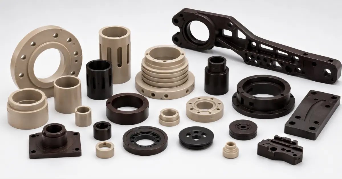Sufoner radiation-resistant PEEK and PI machined parts for nuclear engineering applications
