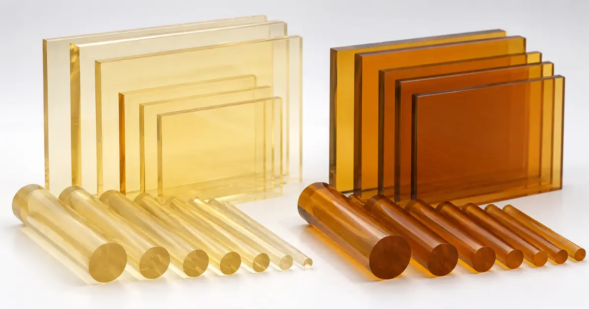 Sufoner PSU and Sufoner PEI high performance transparent heat resistant plastic sheets and rods for custom non-standard CNC machining