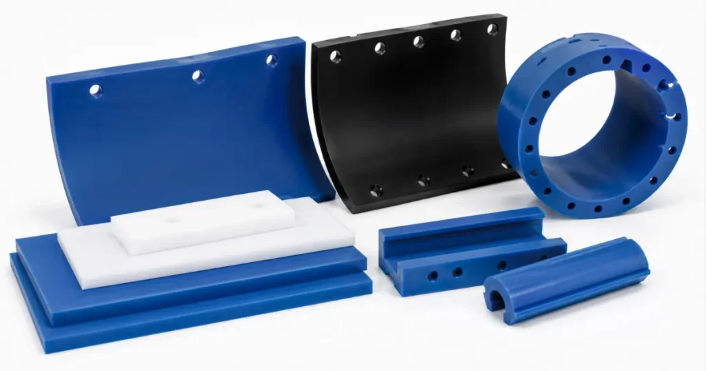 Custom machined Semolar UHMWPE sheet and liners for wear resistant agricultural machinery applications
